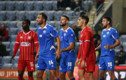 איתי בן חמו בני סכנין, עדן שמיר, תמיר גלזר מכבי פתח תקוה (צילום: אודי ציטיאט)