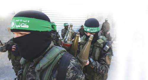 חמושי חמאס (צילום: SAID KHATIB/AFP)