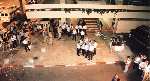 זירת רצח רבין (צילום: נעם וינד)