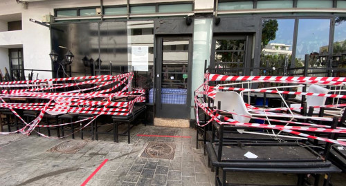 מסעדות סגורות ועסקים קורסים בתל אביב בגלל הסגר והקורונה (צילום: אבשלום ששוני)