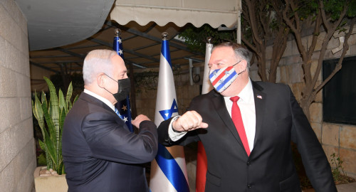ראש הממשלה נתניהו ושר החוץ האמריקאי פומפאו (צילום: לע"מ)
