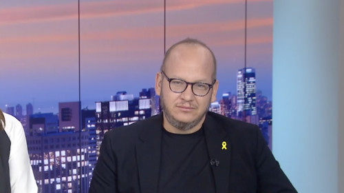 חיים לוינסון בתוכנית "אופירה ולוינסון" בערוץ 12 (צילום: צילום מסך ערוץ 12)