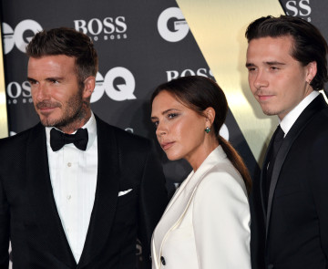 ברוקלין בקהאם, ויקטוריה בקהאם, דיוויד בקהאם Jeff Spicer/Getty images