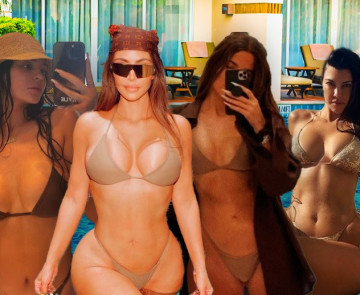 קורטני, קלואי, קים, קיילי וקנדל צילום מסך אינסטגרם