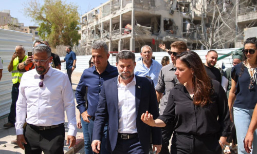 עינב בר כהן עם שר האוצר בצלאל סמוטריץ' (צילום: אורי חבושי)