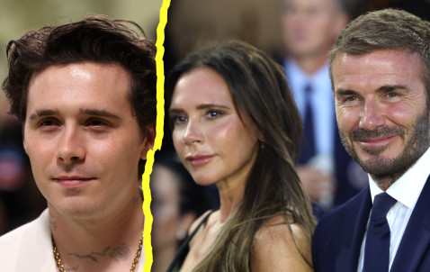 דיוויד, ויקטוריה, ברוקלין בקהאם (צילום: רויטרס)