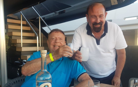 מני ויצמן ומיכאל שטראוס (צילום: פרטי)