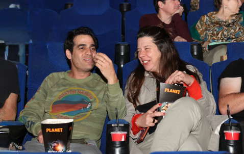 אביב גפן ואשתו שרון (צילום: אור גפן)