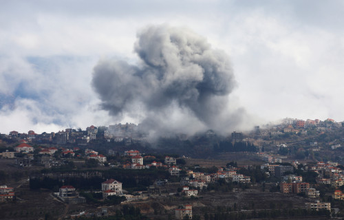 תקיפה בלבנון (צילום: REUTERS/Karamallah Daher)