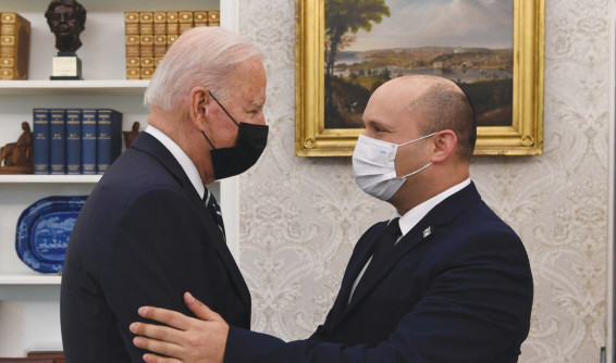 בנט וביידן לנצח (צילום: אבי אוחיון, לע"מ)