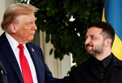 וולודימיר זלנסקי, דונלד טראמפ בבית הלבן (צילום: רויטרס)