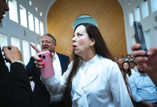 טלי גוטליב ואיתמר בן גביר (צילום: יונתן זינדל, פלאש 90)