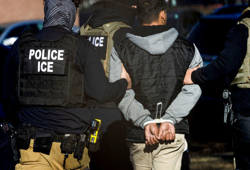מעצר שב"חים בארה"ב על ידי רשות ההגירה ו-ICE (צילום: רויטרס)