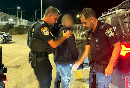 מעצר אחד החשודים ברצח ברהט (צילום: דוברות המשטרה)