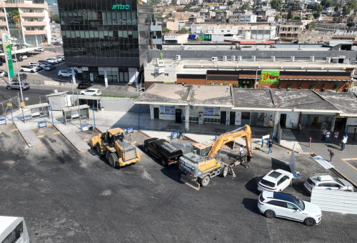 שיפוץ התחנה המרכזית בטבריה (צילום: יובל גסר)