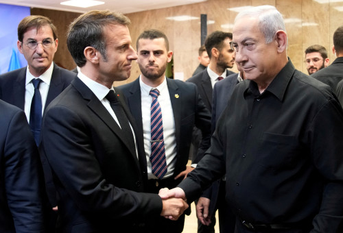 בנימין נתניהו ועמנואל מקרון (צילום: רויטרס)