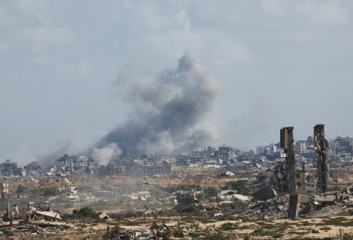 הרס בעזה (צילום: REUTERS/Mahmoud Issa)