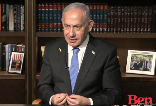 בנימין נתניהו בריאיון אצל בן שפירו (צילום: צילום מסך)