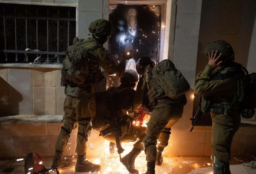 הריסת בית מחבל (צילום: דובר צה"ל)