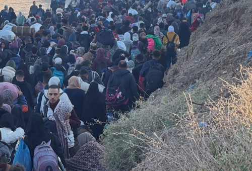 תושבי עזה חוזרים לצפון הרצועה עם כניסת הפסקת האש (צילום: שימוש לפי סעיף 27א')