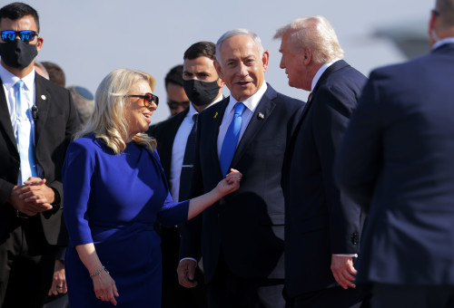 בנימין נתניהו, דונלד טראמפ (צילום: JACK GUEZ/AFP)