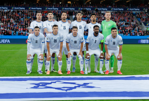 נבחרת ישראל, תמונה קבוצתית (צילום: GettyImages, JONAS BEEN HENRIKSEN/AFP)