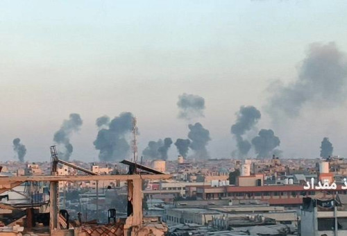 תקיפות חיל האוויר ברצועת עזה (צילום: רשתות חברתיות)