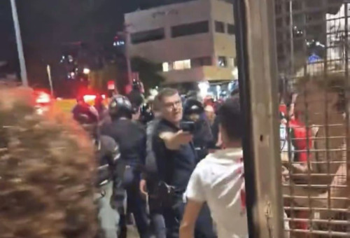 עימותים בבלומפילד (צילום: רשתות חברתיות, שימוש לפי סעיף 27 א')