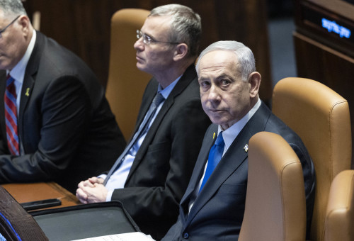 בנימין נתניהו ויריב לוין (צילום: חיים גולדברג, פלאש 90)