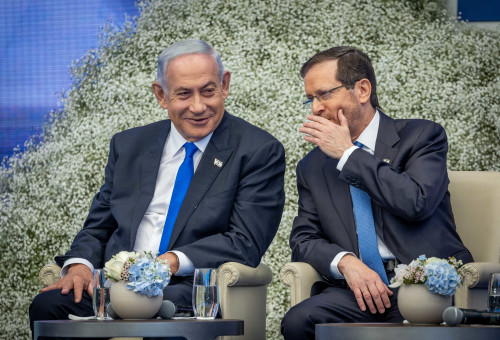 יצחק הרצוג, בנימין נתניהו (צילום: יונתן זינדל, פלאש 90)
