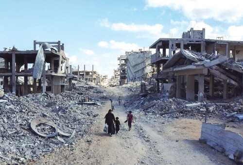 רחוב בעיר עזה (צילום: רויטרס)