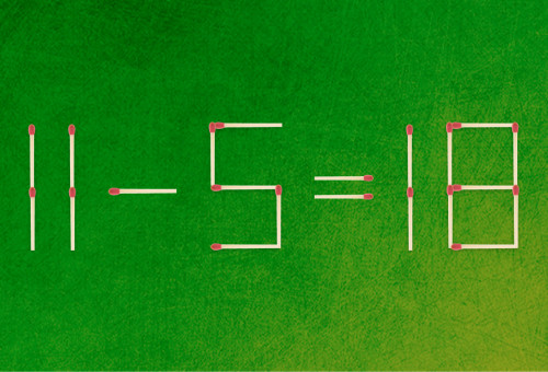 האם תצליחו לפתור את המשוואה באמצעות הזזת גפרור אחד? (צילום: מערכת מעריב)