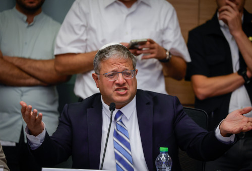 איתמר בן גביר בוועדהלביטחון לאומי (צילום: נועם מושקוביץ, דוברות הכנסת)