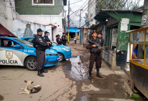 פשיטה משטרתית על ארגון פשע בברזיל, ארכיון (צילום: Latin America News Agency, Reuters)