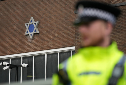 בית הכנסת במנצ'סטר, בו התרחש הפיגוע ביום כיפור (צילום: GettyImages, Christopher Furlong)