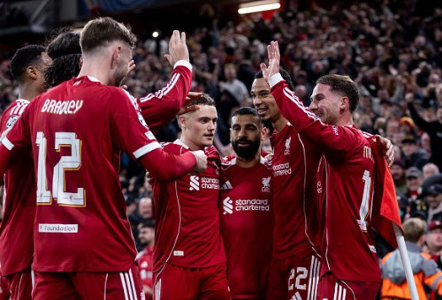 שחקני ליברפול חוגגים (צילום: Gaspafotos/MB Media / Contributor)