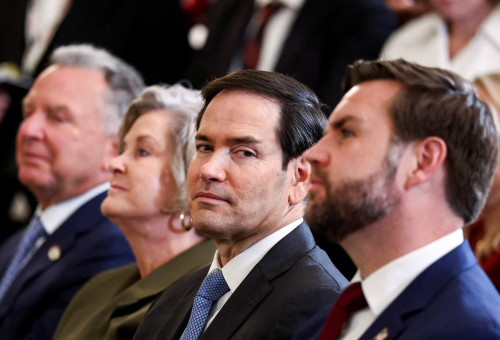 מארקו רוביו לצד ג'יי די ואנס  (צילום: רויטרס)