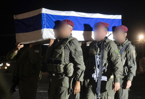 צה"ל מקבל את גופתו של ליאור רודאיף ז"ל (צילום: דובר צה"ל)