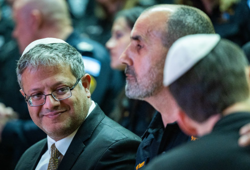 איתמר בן גביר, דני לוי (צילום: יונתן זינדל פלאש 90)