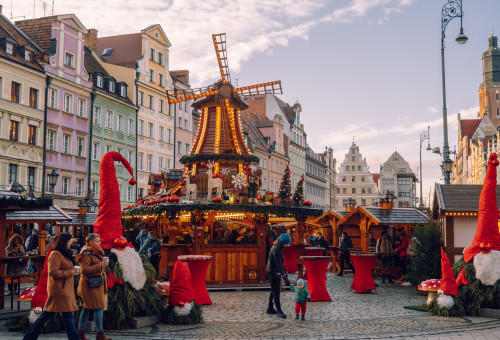 שוק חג מולד בורוצלב, פולין (צילום: שאטרסטוק)