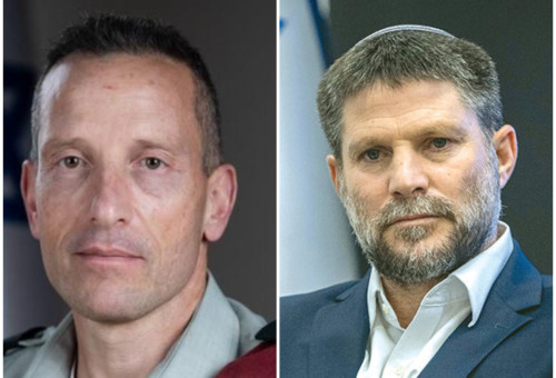 בצלאל סמוטריץ', אמיר ברעם (צילום: דובר צה"ל,חיים גולדברג, פלאש 90)