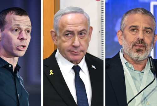 ינון מגל, בנימין נתניהו, עמית סגל (צילום: אבשלום ששוני,ראובן קסטרו וואלה,Arie Leib Abrams/Flash90)