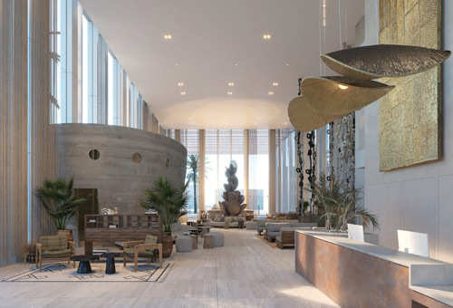 מבט לקבלת האורחים מלון איסלה בראון (צילום: תומאס בלגולה)