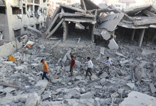 הריסות בעזה (צילום: רויטרס)