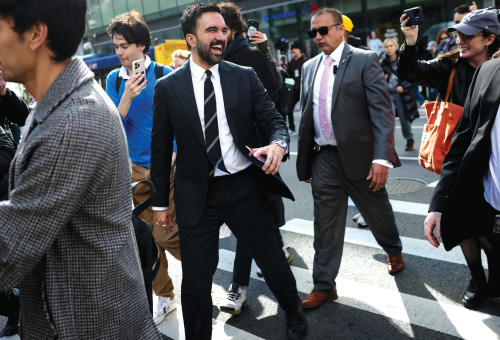 זוהרן ממדאני בסיור בחירות בניו יורק, אוקטובר 2025 (צילום: רויטרס)