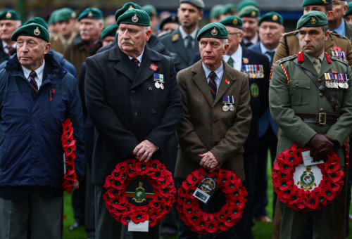 טקס יום הזיכרון הבריטי (צילום: Getty images)