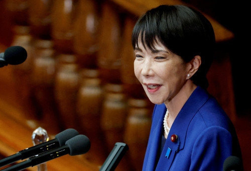 ראשת ממשלת יפן, סנאה טקאיצ'י (צילום: REUTERS/Kim Kyung-Hoon)