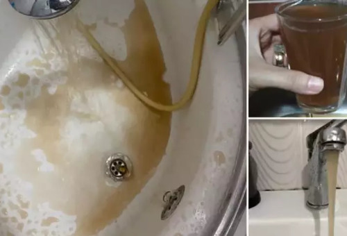 מי בוץ בברזים בטורקיה (צילום: צילום מסך רשת X)