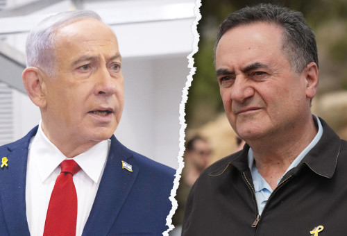 ישראל כ"ץ, בנימין נתניהו (צילום: מרים אלסטר פלאש 90,אלעד מלכה, משרד הביטחון)