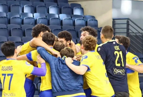 מכבי תל אביב בכדוריד (צילום: אתר רשמי, אגם לוי, באדיבות מכבי תל אביב)